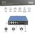 Assmann-DIGITUS Industrial 8 + 4 10G uplink portos L3 menedzselt Gigabit Ethernet PoE switch - AK-610518-000-I
