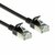 ACT CAT6A U-FTP Patch Cable 0,5m Black - DC7900