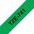 Brother TZE-741 laminált P-touch szalag (18mm) Black on Green - 8m