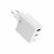 Gembird - 2-Port 65W USB Fast Charger White - TA-UC-PDQC65L-W-01