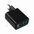 Gembird - 3-Port 30W USB Fast Charger Black - TA-UC-PDQC30LCD-BK-02