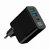 Gembird - 3-Port 30W USB Fast Charger Black - TA-UC-PDQC30LCD-BK-02