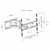 ACT - Full Motion TV Wall Mount 37" to 70" VESA Black - AC8355