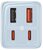 Baseus - P10162701313-00 GAN6 Pro 65W kék hálózati gyorstöltő adapter