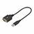 Startech - 30 cm-es USB - null modem soros adapterkábel - 1P1FFCN-USB-SERIAL