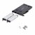 Startech - Kétlemezes M.2 NVMe SSD - PCIe x8 kivehető mobil rack - 2M2-REMOVABLE-PCIE