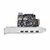 Startech - 5 portos USB PCIe kártya - PS4C3IA3-USB-C-CARD