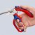 KNIPEX Olló hajlított villanyszerelő krimpelési hellyel 0,5-6 mm2 és 10-25 mm2 méretekhez, 56 HRC, 160 mm