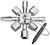 KNIPEX TwinKey® keresztkulcsok, használatos szekrényekhez és elzáró rendszerekhez, 92x85x23 mm - 00 11 01