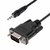 Startech - 1 m-es (3 láb) DB9 - 3,5 mm-es soros kábel - 9M351M-RS232-CABLE