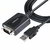 Startech - 1 m-es (3 láb) USB-soros kábel COM port rögzítéssel - 1P3FPC-USB-SERIAL