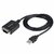Startech - 1 m-es (3 láb) USB-soros kábel COM port rögzítéssel - 1P3FPC-USB-SERIAL