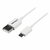 Startech - 0,5 m-es fehér Micro USB kábel - USBPAUB50CMW