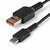 Startech - 1 m-es (3 láb) biztonságos töltőkábel - USB-A - USB-C adatblokkoló - USBSCHAC1M