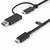 Startech - 1 m-es (3,3 láb) USB-C kábel USB-A adapterrel - USBCCADP