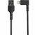 Startech - 1 m-es (3 láb) tartós USB A - Lightning kábel - fekete, 90°-os derékszögű - RUSBLTMM1MBR