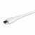 Startech - 1 m-es (3 láb) tartós fehér USB-C - Lightning kábel - RUSBCLTMM1MW