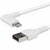 Startech - 2 m-es (6 láb) tartós USB A - Lightning kábel - fehér, 90°-os derékszögű - RUSBLTMM2MWR"