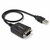 Startech - 30 cm-es (1 láb) 1 portos professzionális USB-soros adapterkábel COM-rögzítéssel, USB-RS232 adapter - TAA - ICUSB2321X