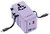 Verbatim - Charge n Travel 70W lila univerzális utazó adapter 2xUSB-C kábellel - 30188