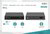 Assmann-DIGITUS 4 portos gigabites PoE switch, asztali, nem menedzselt, 1 Uplink port RJ45, 60 W, af/at - DN-95330-1