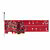 Startech - Kettős M.2 PCIe SSD adapterkártya - DUAL-M2-PCIE-CARD-B