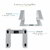 Startech - Laptopállvány asztalhoz - LAPTOP-STAND-SILVER