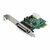 Startech - 4 portos PCI Express RS232 soros adapterkártya - PEX4S953