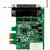 Startech - 4 portos PCI Express RS232 soros adapterkártya - PEX4S953LP