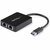 Startech - USB 3.0 - kétportos gigabites Ethernet adapter USB porttal - USB32000SPT