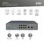 Assmann-DIGITUS 8 portos Fast Ethernet PoE hálózati switch, asztali, nem menedzselt, 2 Uplink port RJ45, 120 W, af/at - DN-95323-1