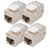 Assmann-DIGITUS CAT 6A kompakt keystone modul, árnyékolt, szerszám nélküli szerelési csatlakozás, 4 db. - DN-93615-S-4