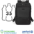 Dicota BACKPACK FIVE hátizsák 15-17.3" fekete - D32163-RPET
