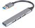 Gembird - 4 portos USB elosztó (1 db USB3, 3 db USB2), ezüst színű - UHB-U3P1U2P3-02