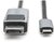 DIGITUS - USB-C - DisplayPort adapterkábel, 8K / 30 Hz 1m - DB-300334-010-S