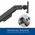 ACT - Single Monitor Arm Office Premium with Gas Spring - AC8340