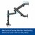ACT - Dual monitor arm office solid pro, with mechanical spring - AC8328