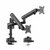 ACT - Dual monitor arm office solid pro, with mechanical spring - AC8328