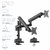 ACT - Dual monitor arm office solid pro, with mechanical spring - AC8328