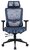 IRIS - ergonómikus, szövet-hálós irodai forgószék fej és háttámasszal - HELIX KÉK