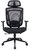 IRIS - ergonómikus, szövet-hálós irodai forgószék fej és háttámasszal - NIMBUS FEKETE