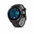 Garmin - Forerunner 965 Carbon Grey DLC Titanium Bezel with Black Case and Black/Powder Grey Silicone Band - 010-02809-10