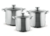 TOO - prémium rozsdamentes 6 darabos edénykészlet, 4,3 liter+5,6 liter+7,2 liter fazék/lábas+fedők - LP-7171