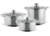 TOO - prémium rozsdamentes 6 darabos edénykészlet, 7,2 liter+10 liter+13,3 liter fazék/lábas+fedők - LP-7170