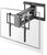 Nedis - LCD TV / monitot motoros fali tartó konzol, 32-75", max. teherbírás 35 kg, távirányító - TVWM5880BK