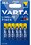 VARTA - Longlife Power AAA (LR03) alkáli mikroceruza elem 6 db/bliszter - 4903121446