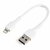 Startech - 15 cm-es tartós fehér USB-A - Lightning kábel - RUSBLTMM15CMW