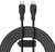 Baseus - Pudding USB Type-C, 100W gyorstöltő adatkábel, 1.2m, fekete - P10355702111-B1