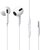 Baseus - Encok H17 Wired Earphones 3,5 mm jack mikrofonos fülhallgató, fehér - NGCR020002
