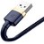 Baseus - Cafule USB Type-A - iPhone, 2.4A gyorstöltő adatkábel, 1m, kék/arany - CALKLF-BV3